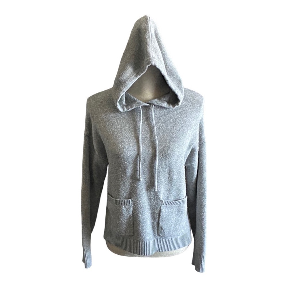 A NEW DAY-GRAY HOODED SWEATER-SIZE SMALL